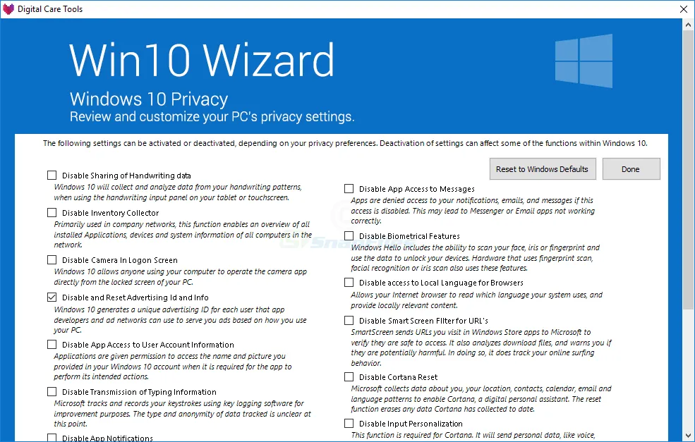 Win10 Wizard Tangkapan layar 2