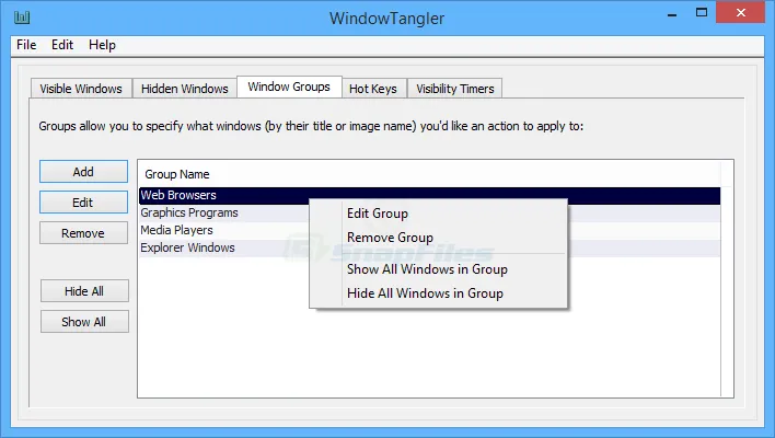 WindowTangler Tangkapan layar 1