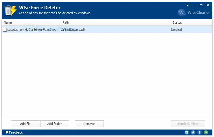 Wise Force Deleter Tangkapan layar 2