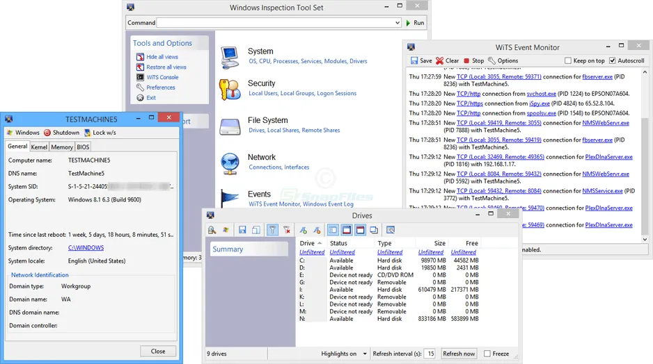 Windows Inspection Tool Set Tangkapan layar 2