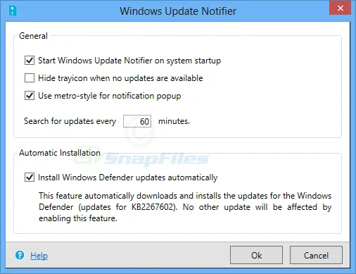 Windows Update Notifier Tangkapan layar 1